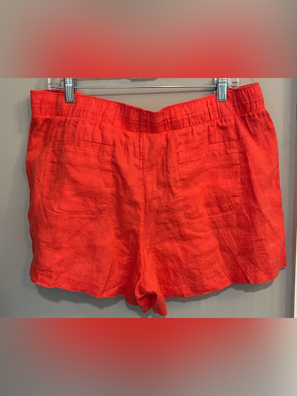 NWT Lilly Pulitzer Lilo Linen Short Mizner Red Size XL - Picture 3 of 8